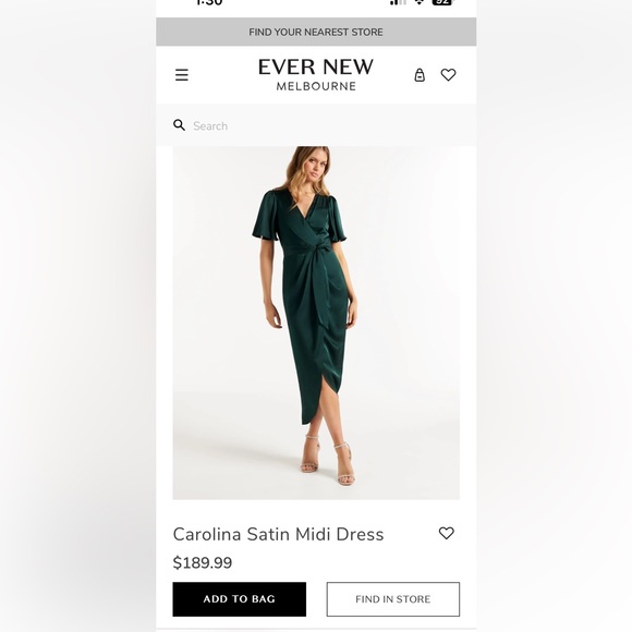 Gorgeous dress from Ever New in teal colour. - Picture 3 of 4